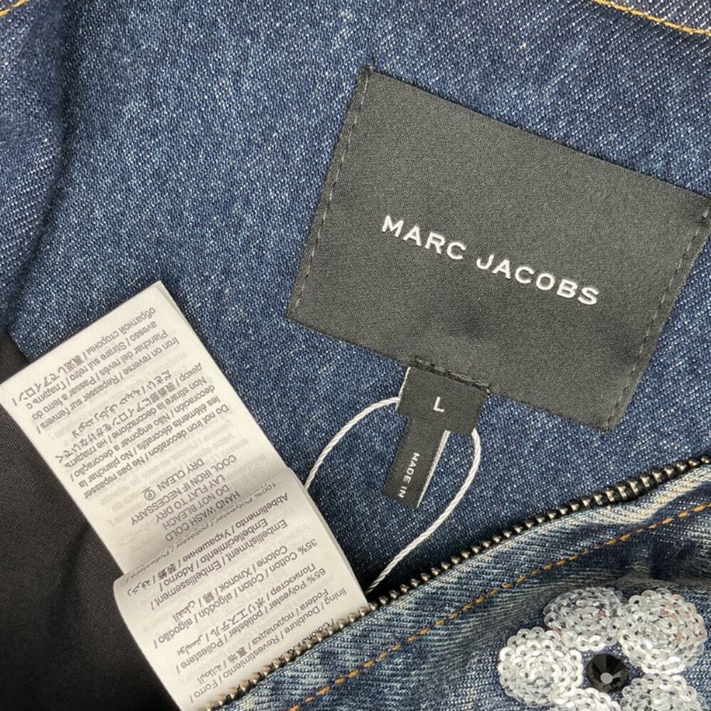 Marc Jacobs Sequined Blue Daisy Jacket Size L - Picture 4 of 4